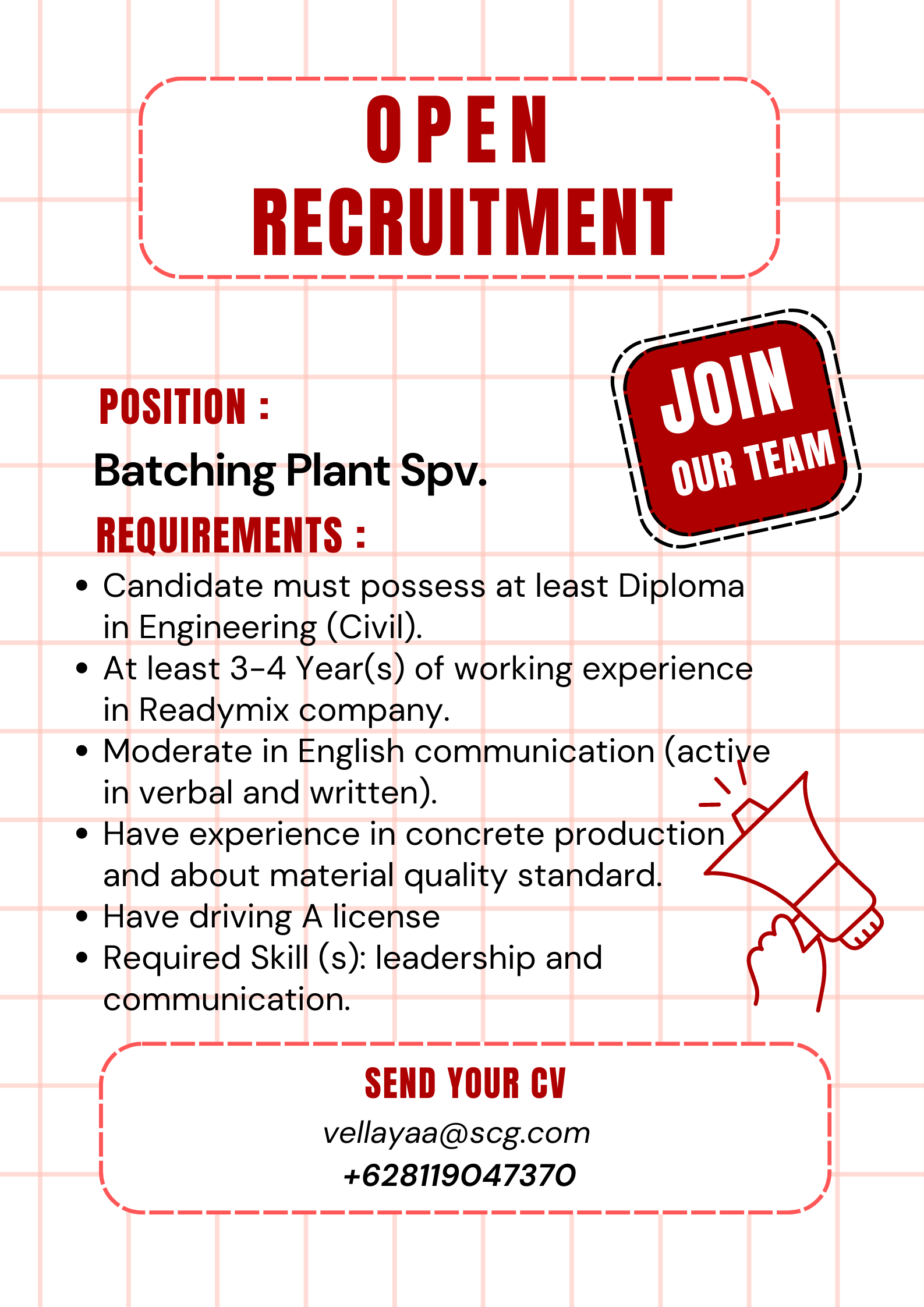 Vacancy Poster