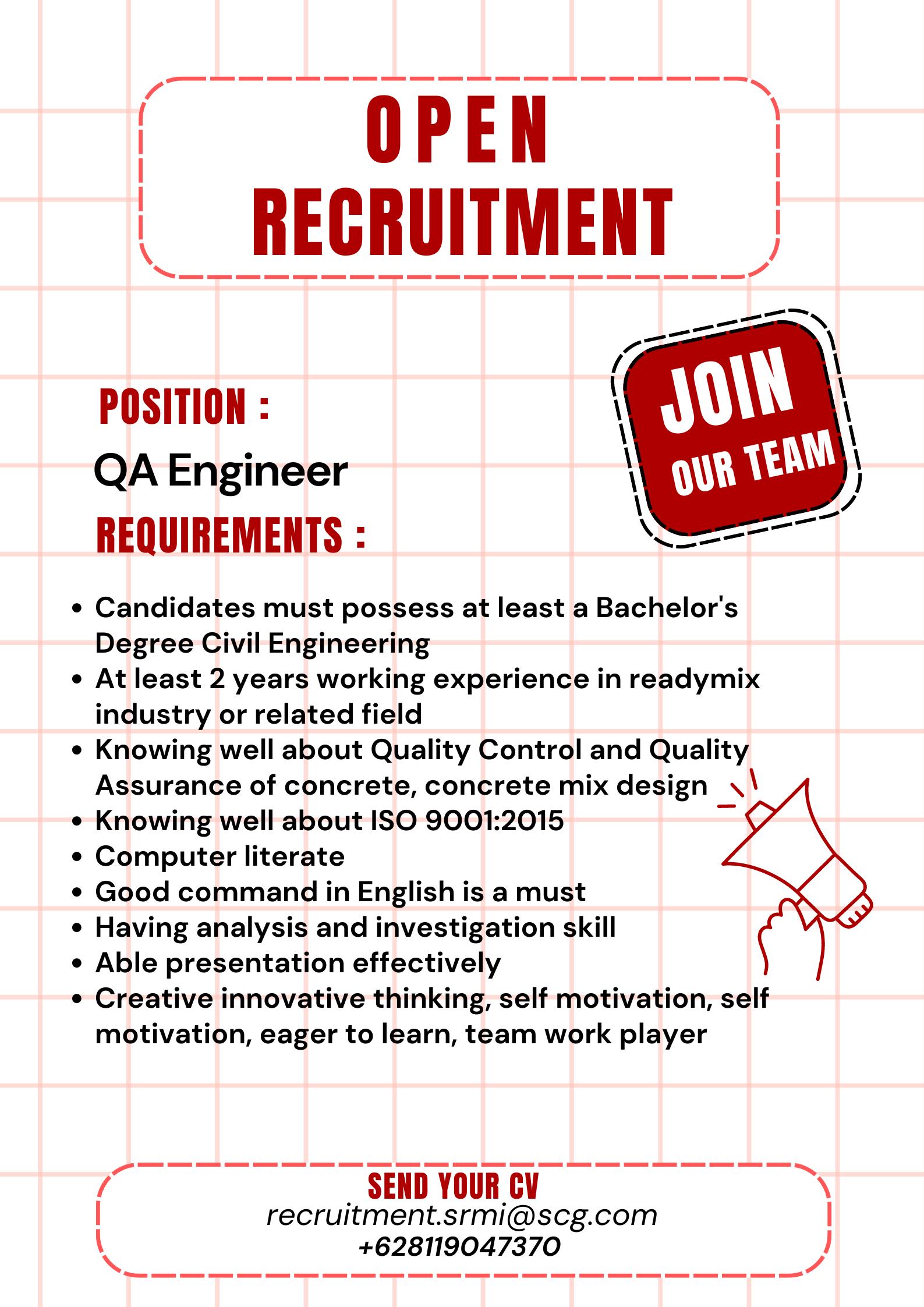 Vacancy Poster